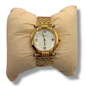 Vintage Christian Dior Gold Tone Swiss Made Watch | COA Included